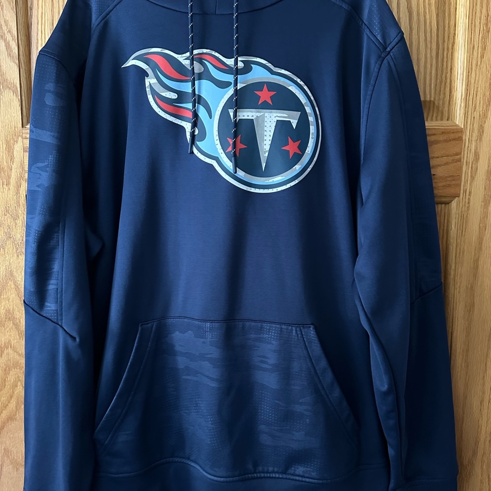 Fanatics Dark Blue Tennessee Titans Logo Hoodie